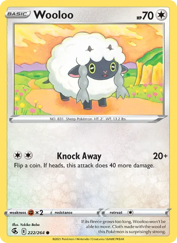 Wooloo - 222/284 - Fusion Strike