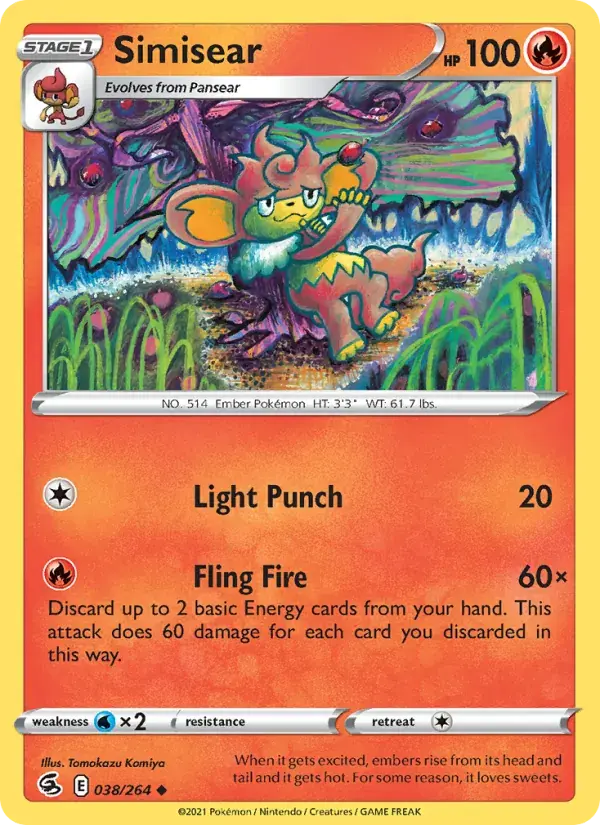 Simisear - 38/284 - Fusion Strike