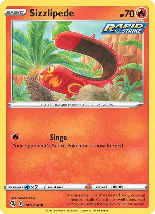 Sizzlipede - 47/284 - Fusion Strike