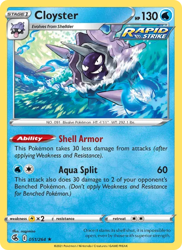 Cloyster - 51/284 - Fusion Strike