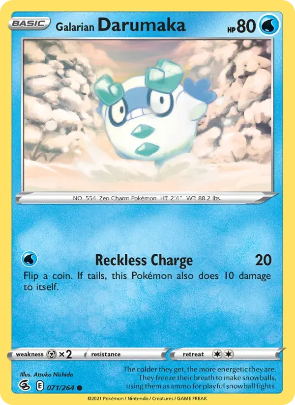 Galarian Darumaka - 71/284 - Fusion Strike