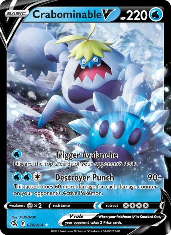 Crabominable V - 76/284 - Fusion Strike