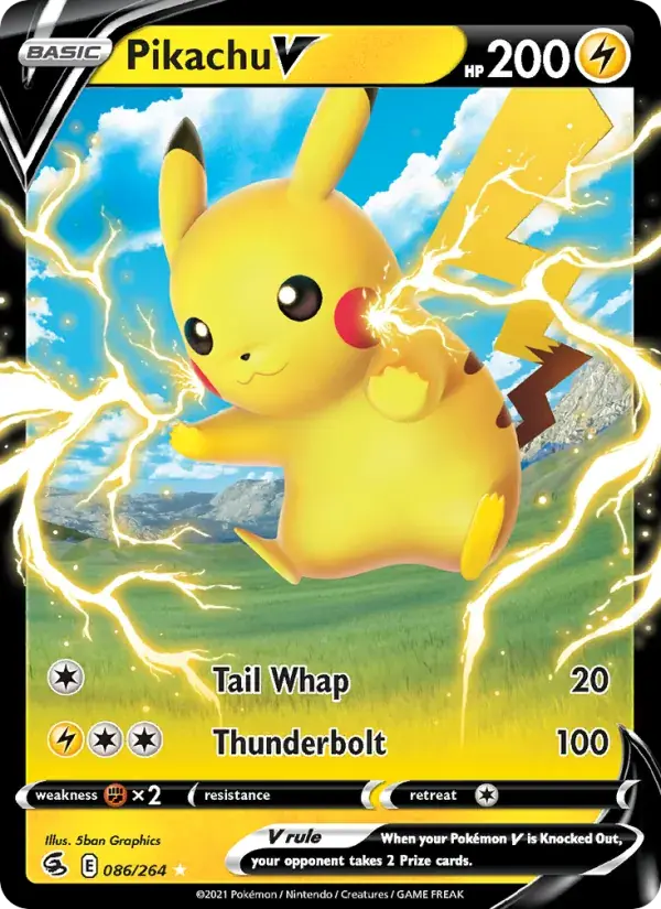 Pikachu V - 86/284 - Fusion Strike