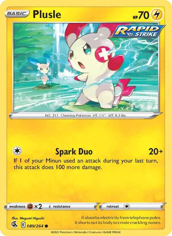 Plusle - 89/284 - Fusion Strike