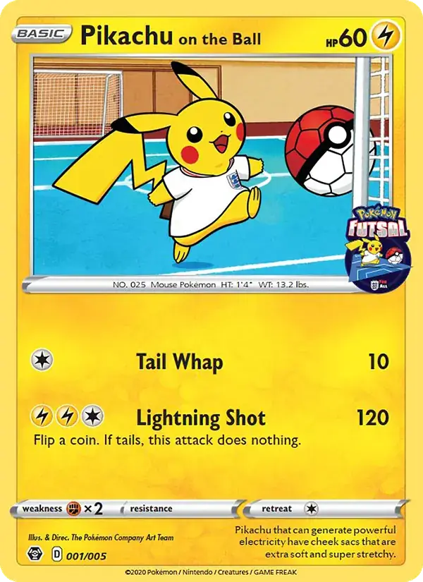 Pikachu on the Ball - 1/5 - Pokémon Futsal 2020