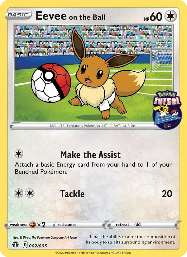 Eevee on the Ball - 2/5 - Pokémon Futsal 2020