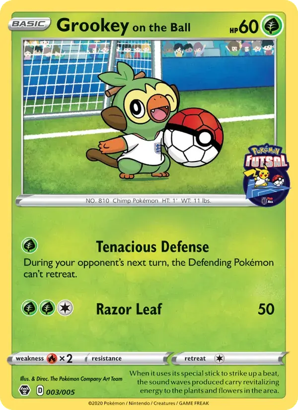 Grookey on the Ball - 3/5 - Pokémon Futsal 2020
