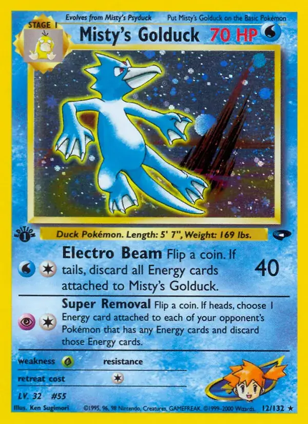 Misty's Golduck - 12/132 - Gym Challenge