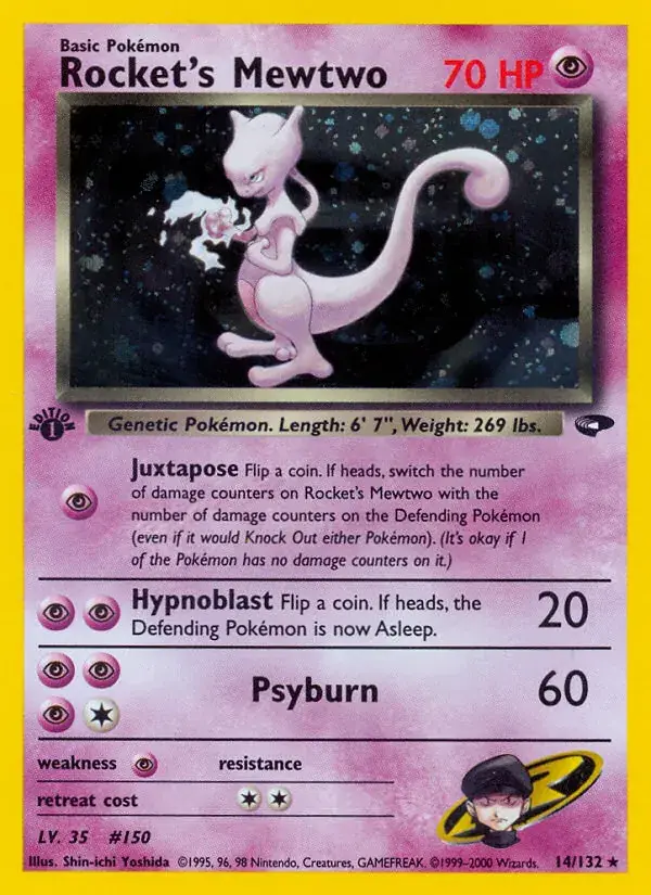 Rocket's Mewtwo - 14/132 - Gym Challenge
