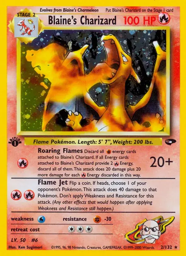 Blaine's Charizard - 2/132 - Gym Challenge