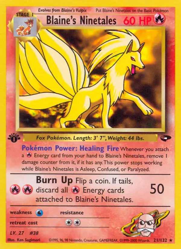 Blaine's Ninetales - 21/132 - Gym Challenge