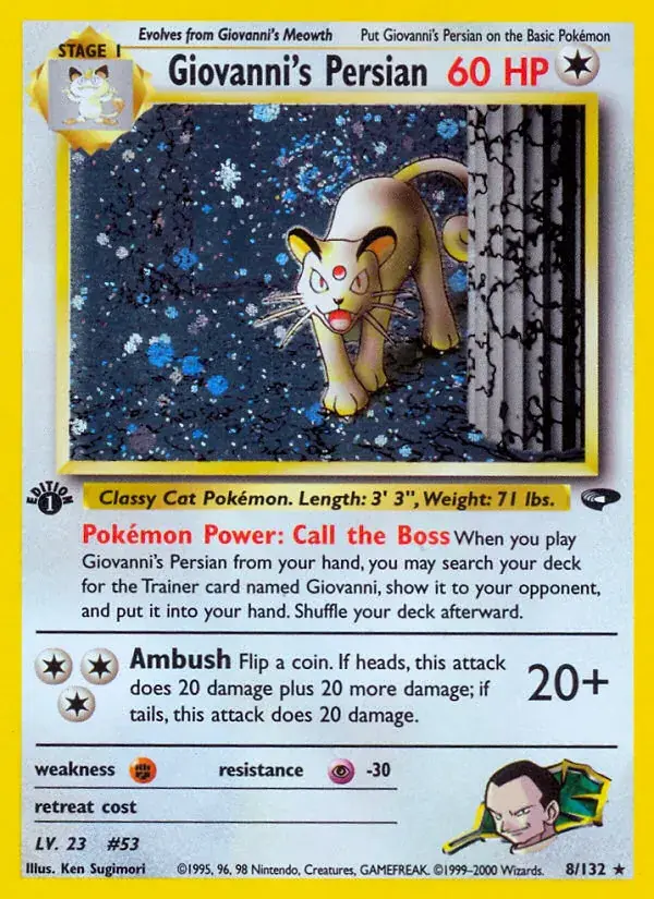 Giovanni's Persian - 8/132 - Gym Challenge