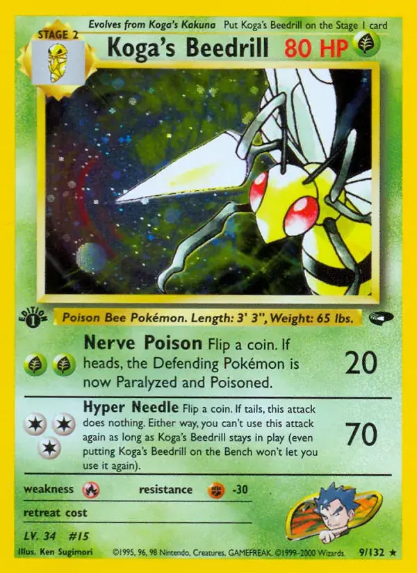 Koga's Beedrill - 9/132 - Gym Challenge