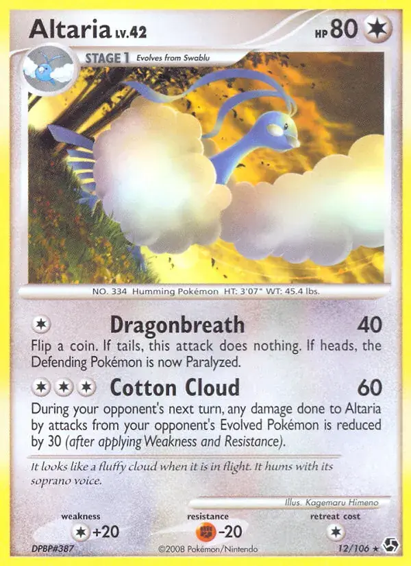 Altaria - 12/106 - Duels au Sommets