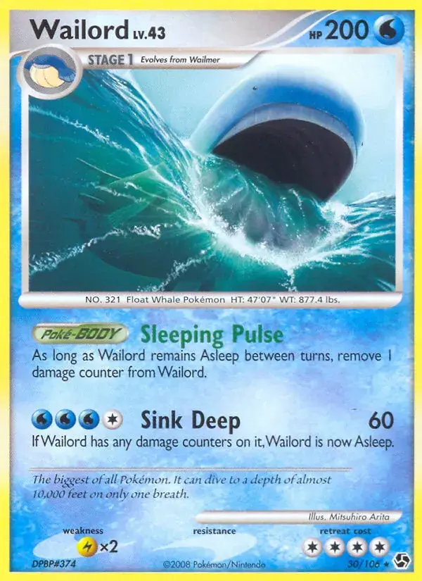 Wailord - 30/106 - Duels au Sommets