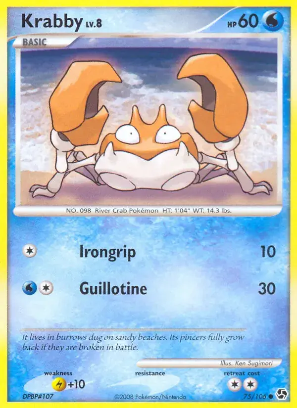 Krabby - 75/106 - Duels au Sommets
