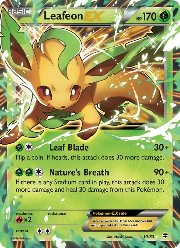 Leafeon EX - 10/117 - Generations
