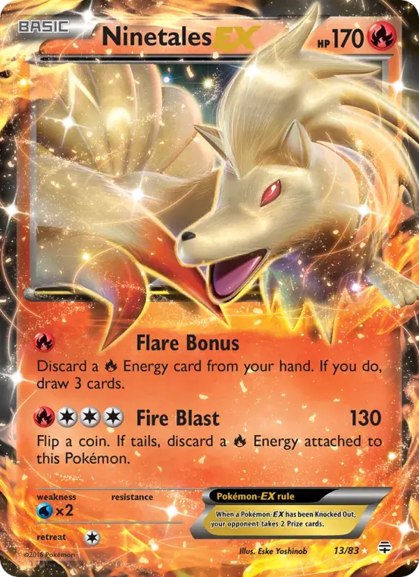 Ninetales EX - 13/117 - Generations