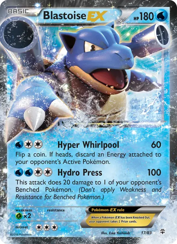 Blastoise EX - 17/117 - Generations