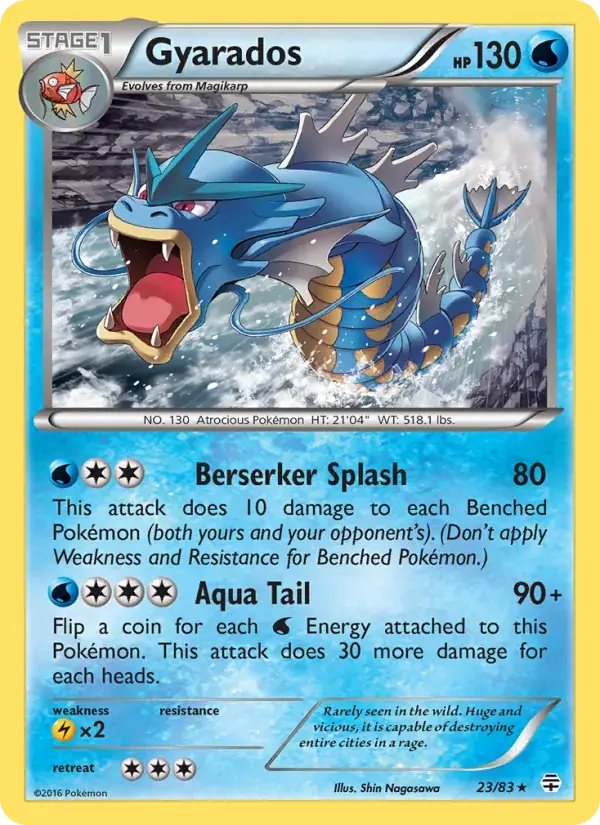 Gyarados - 23/117 - Generations