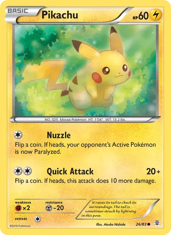 Pikachu - 26/117 - Generations