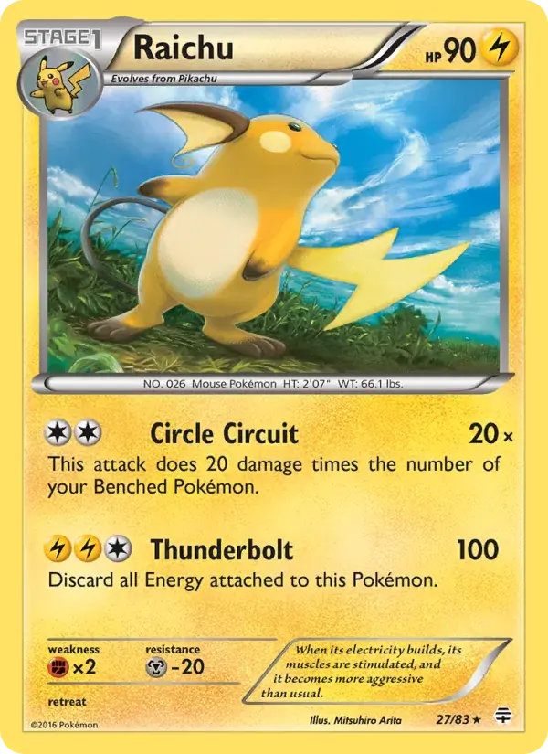 Raichu - 27/117 - Generations