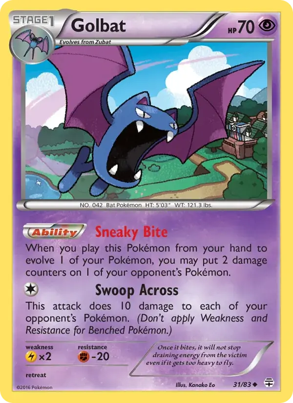 Golbat - 31/117 - Generations