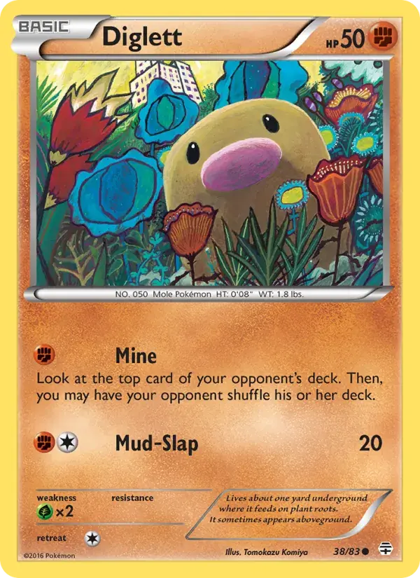 Diglett - 38/117 - Generations