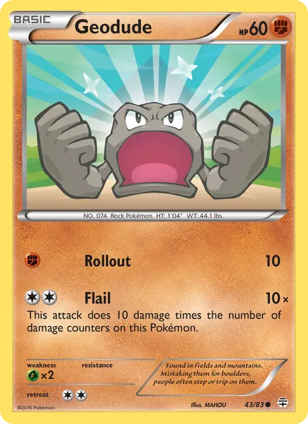 Geodude - 43/117 - Generations