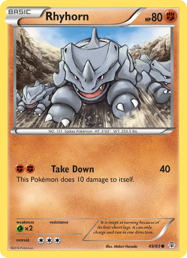 Rhyhorn - 49/117 - Generations