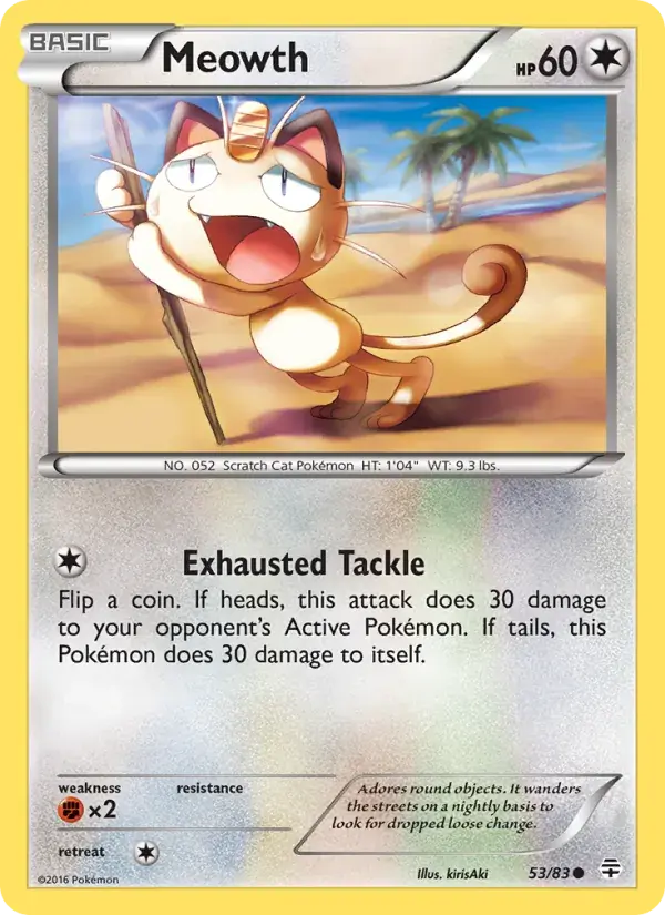 Meowth - 53/117 - Generations