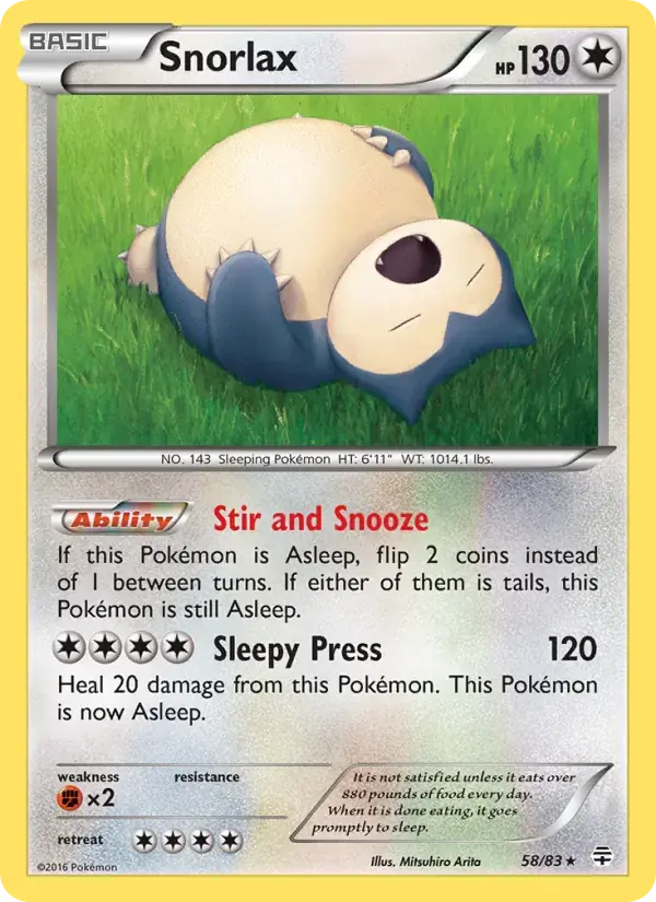 Snorlax - 58/117 - Generations