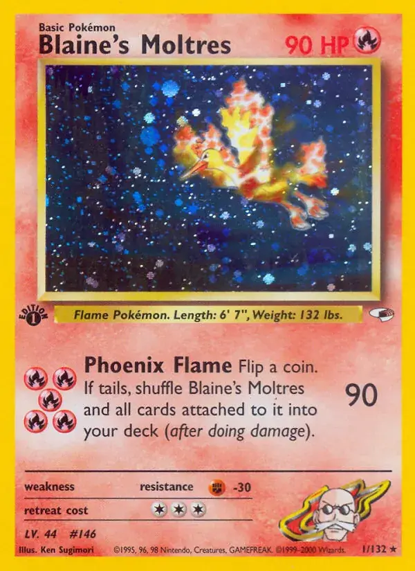 Blaine's Moltres - 1/132 - Gym Heroes