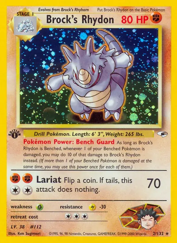 Brock's Rhydon - 2/132 - Gym Heroes
