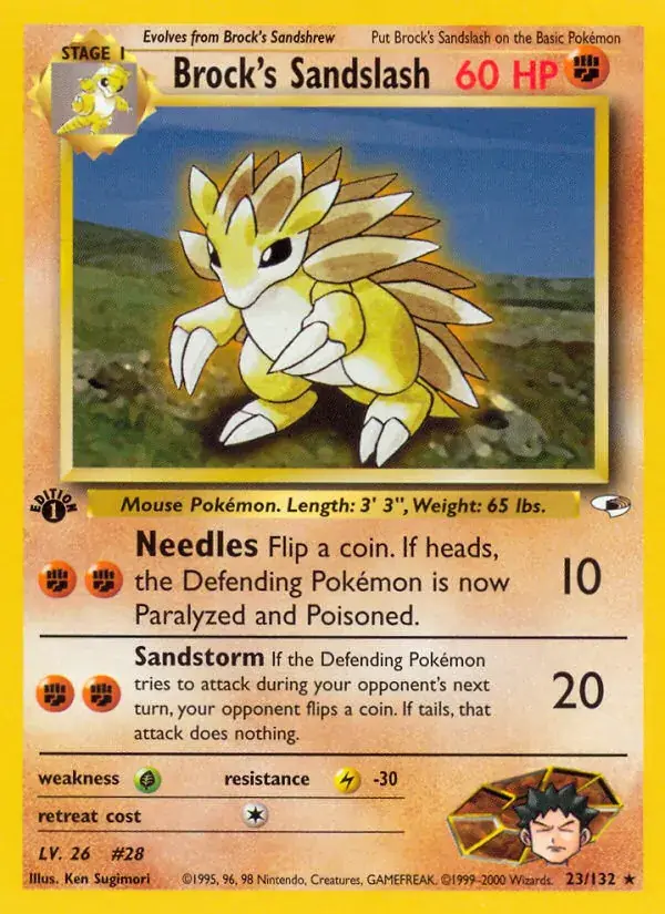 Brock's Sandslash - 23/132 - Gym Heroes