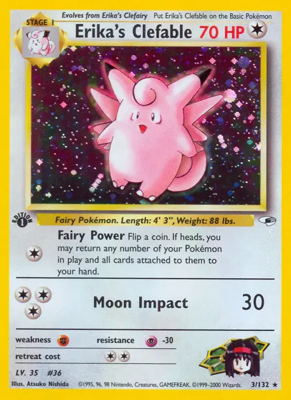 Erika's Clefable - 3/132 - Gym Heroes
