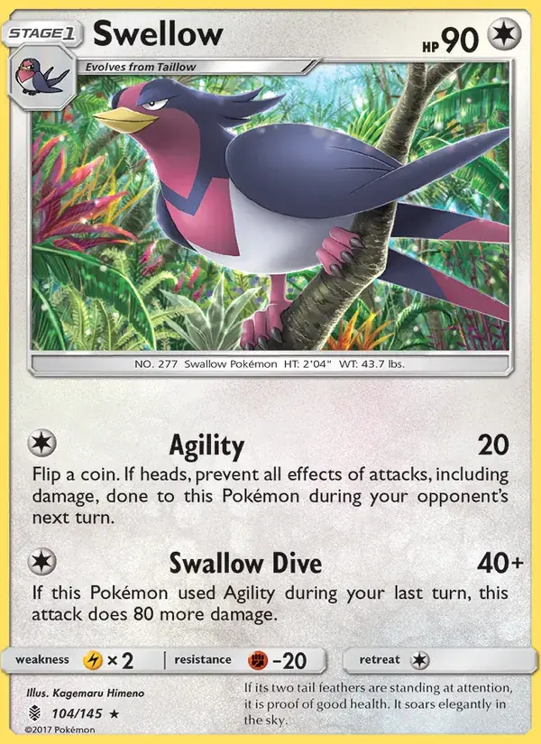 Swellow - 104/169 - Guardians Rising