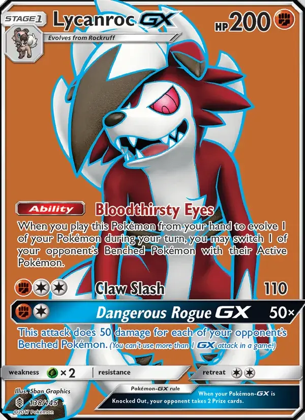 Lycanroc GX - 138/169 - Guardians Rising