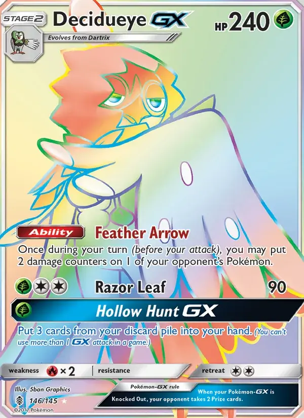 Decidueye GX - 146/169 - Guardians Rising