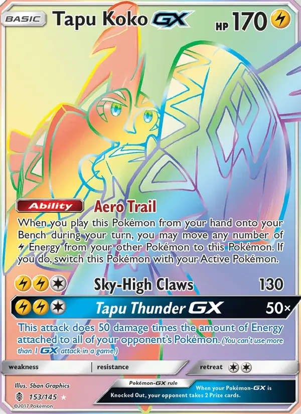 Tapu Koko GX - 153/169 - Guardians Rising