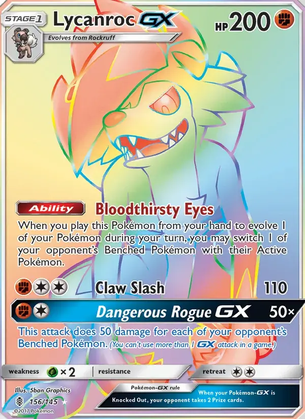 Lycanroc GX - 156/169 - Guardians Rising