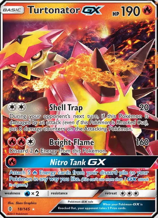 Turtonator GX - 18/169 - Guardians Rising