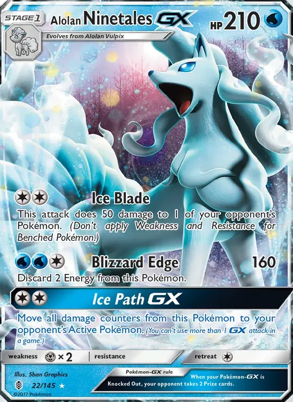 Alolan Ninetales GX - 22/169 - Guardians Rising