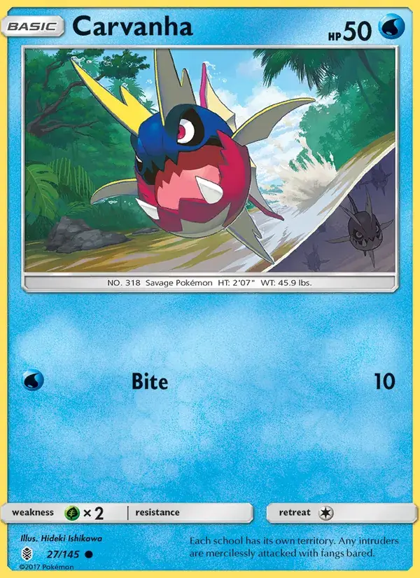 Carvanha - 27/169 - Guardians Rising