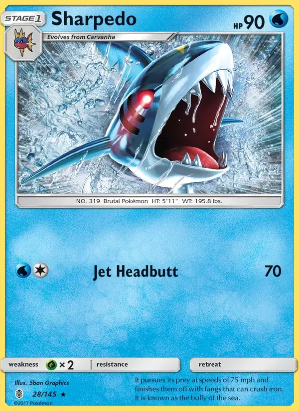 Sharpedo - 28/169 - Guardians Rising