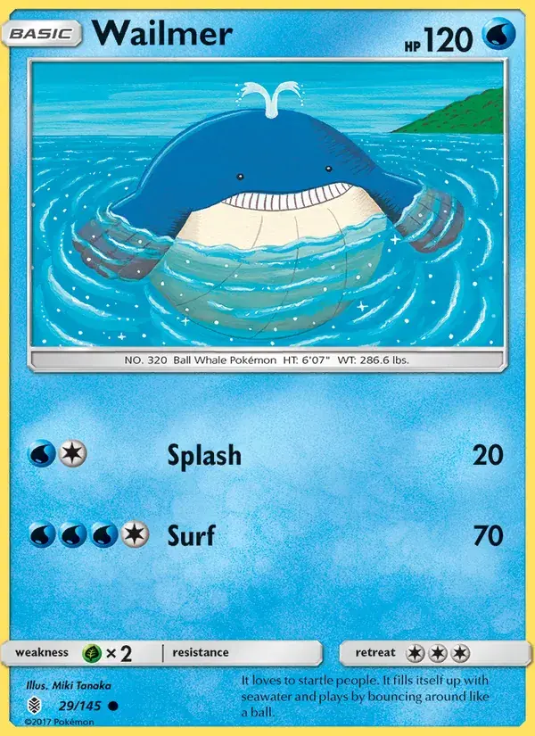 Wailmer - 29/169 - Guardians Rising