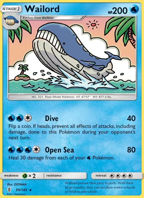 Wailord - 30/169 - Guardians Rising