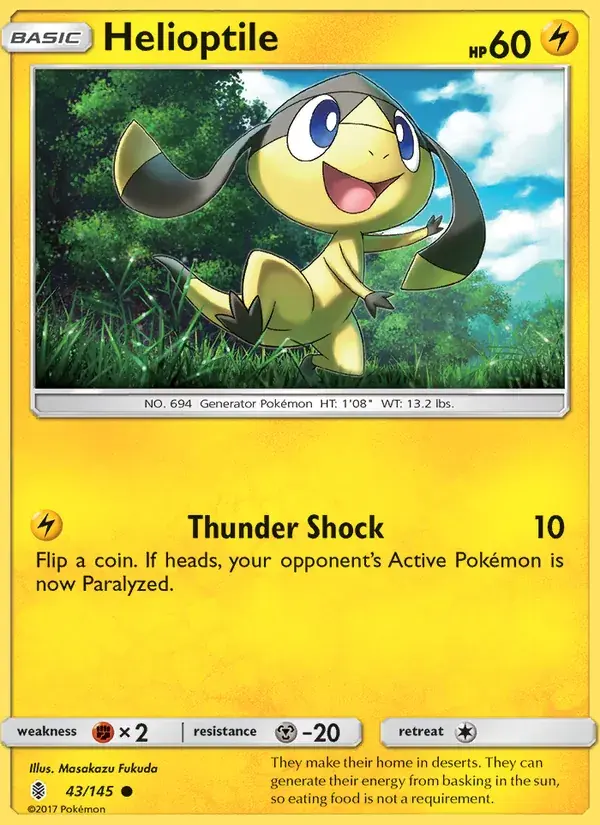 Helioptile - 43/169 - Guardians Rising