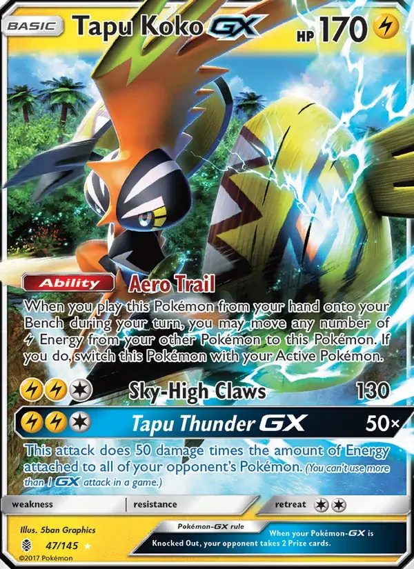Tapu Koko GX - 47/169 - Guardians Rising