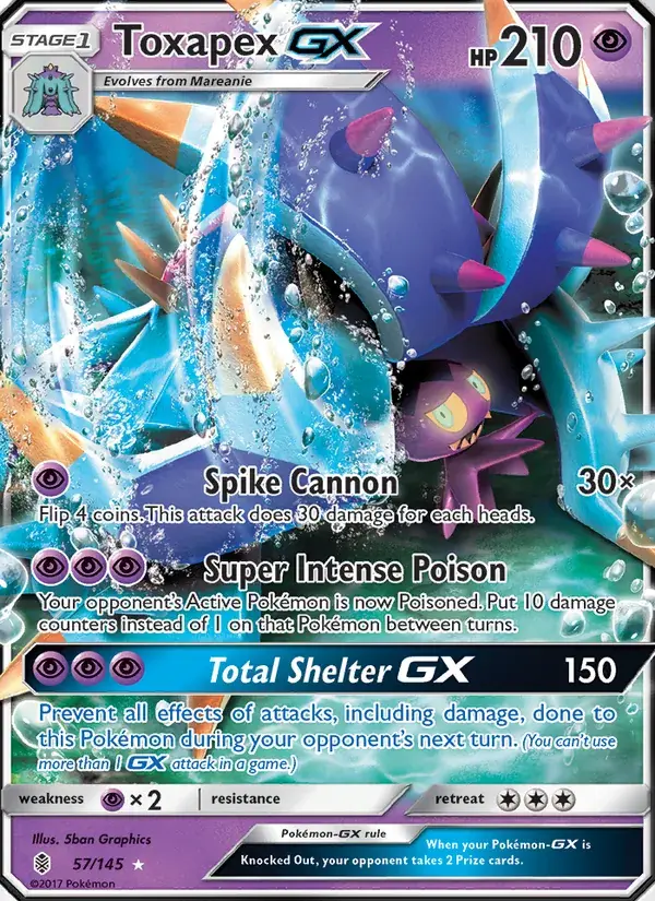 Toxapex GX - 57/169 - Guardians Rising
